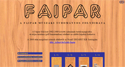 Desktop Screenshot of faipar.fmk.nyme.hu