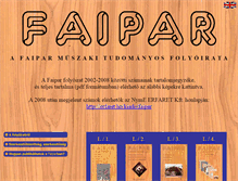 Tablet Screenshot of faipar.fmk.nyme.hu